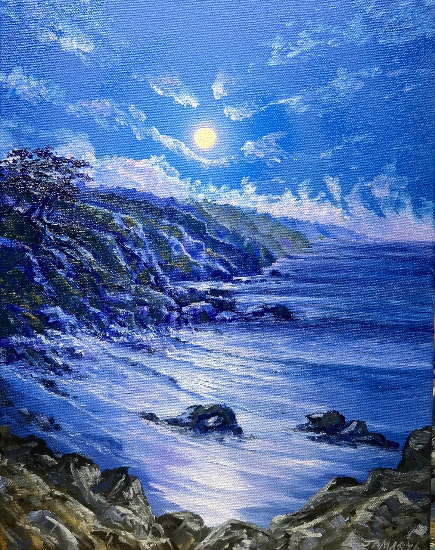 Moon over the Sea