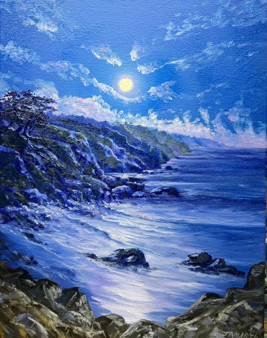 Moon over the Sea