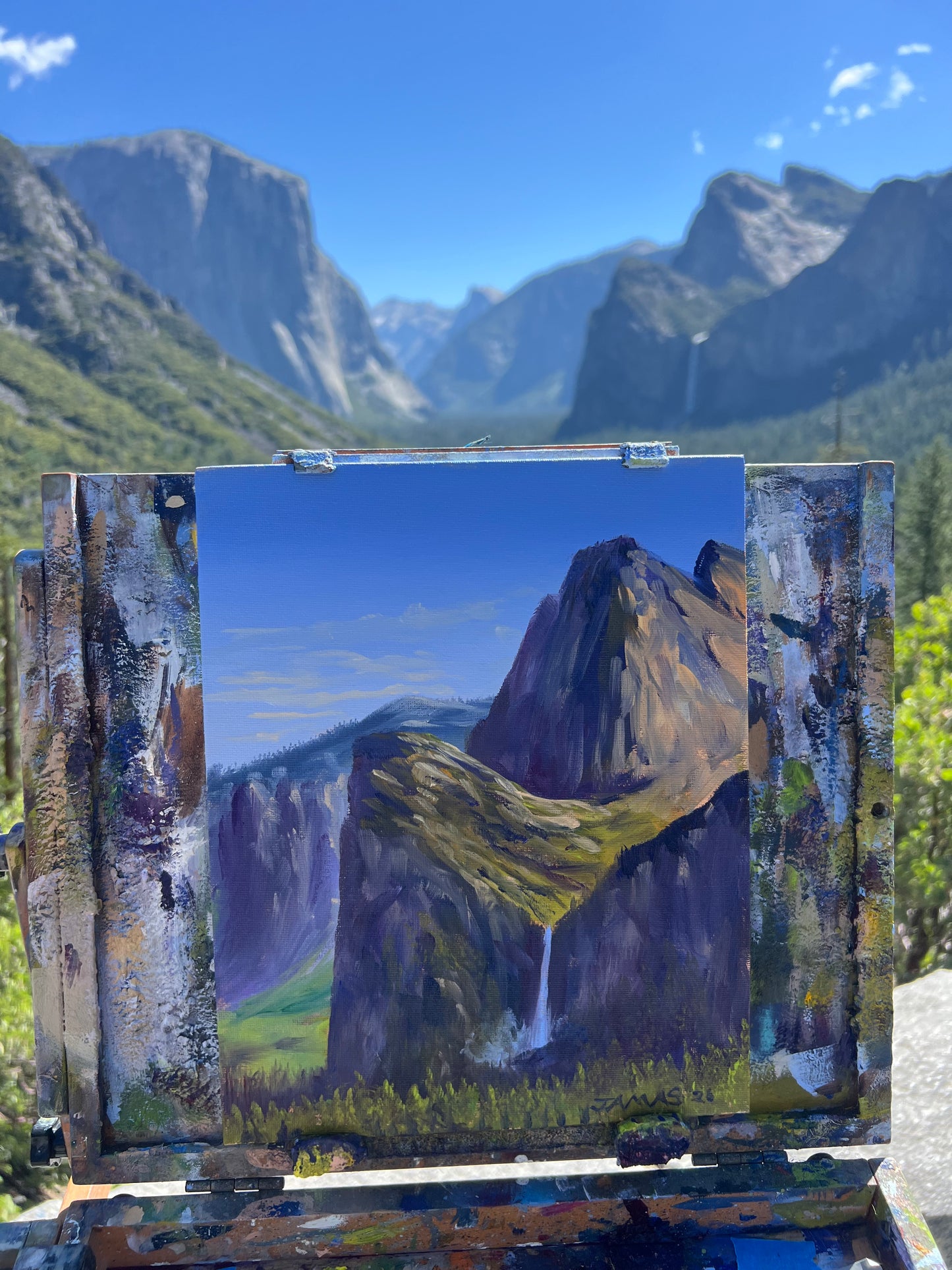 Bridalveil Falls from Tunnel View