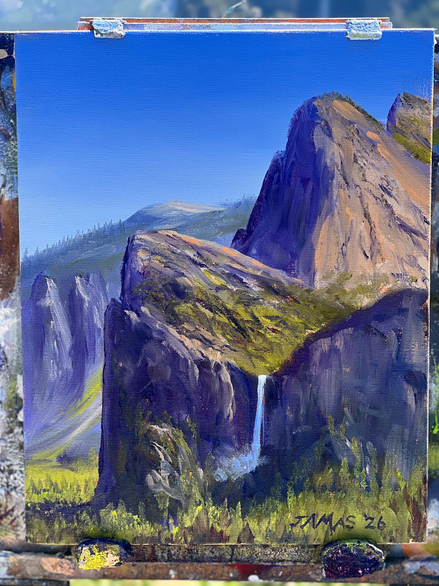 Bridalveil Falls from Tunnel View