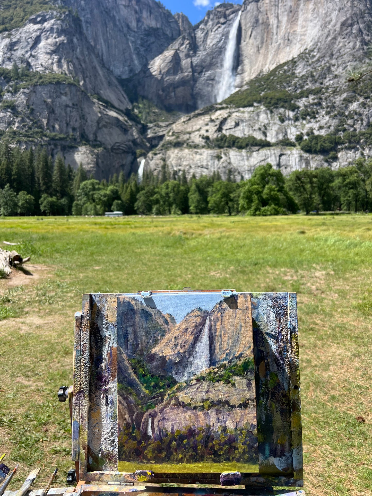 Yosemite Falls in the Shadows
