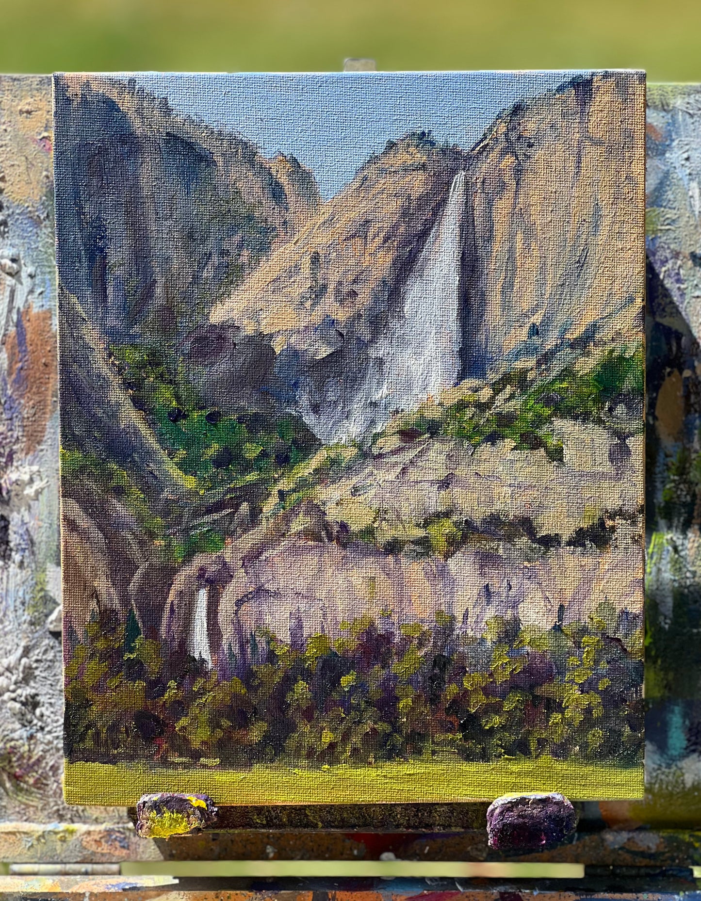 Yosemite Falls in the Shadows
